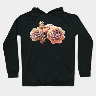 Suculentas Echeveria rose Hoodie